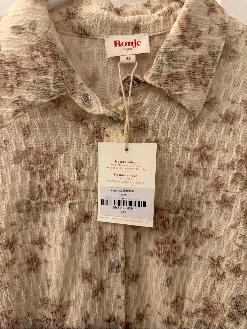 Rouje Palmyra Shirt 42 - Picture 2 of 4